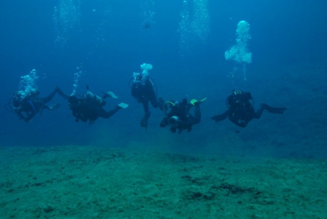 Buceo en grupo